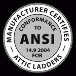 ansi logo for Fakro attic ladders
